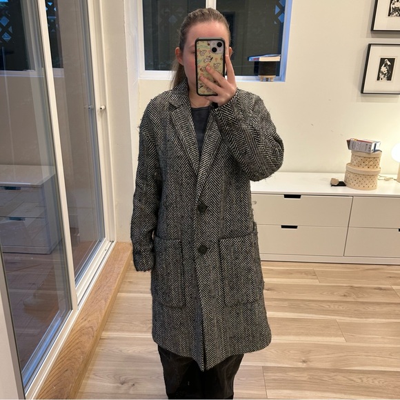 Madewell oversized tweed coat - Picture 2 of 6